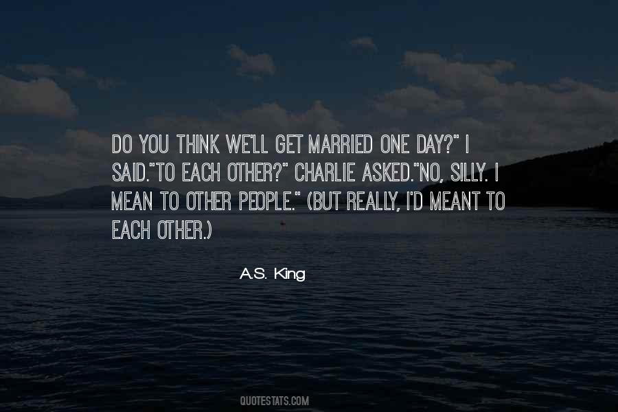 Married One Day Quotes #791335