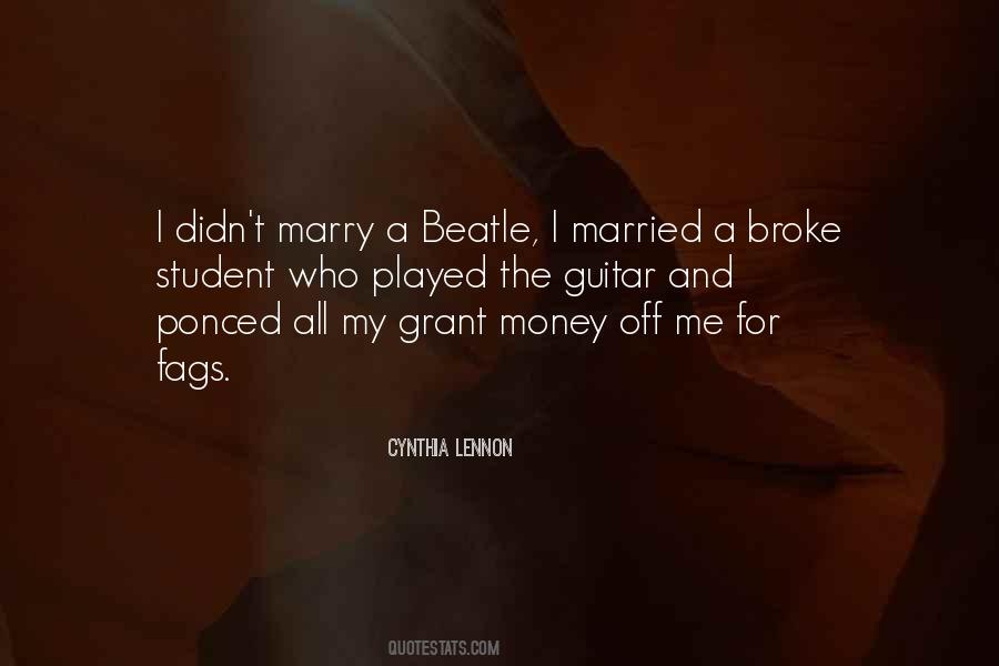 Married To The Money Quotes #851115