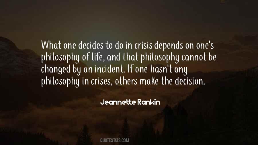 Quotes About Crises #1232470