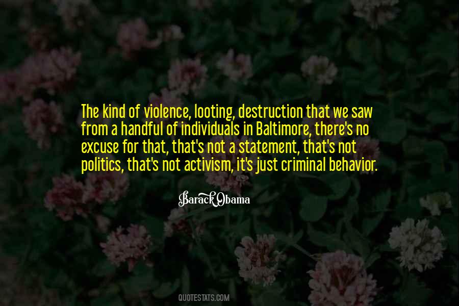 Quotes About Criminal Behavior #1396426