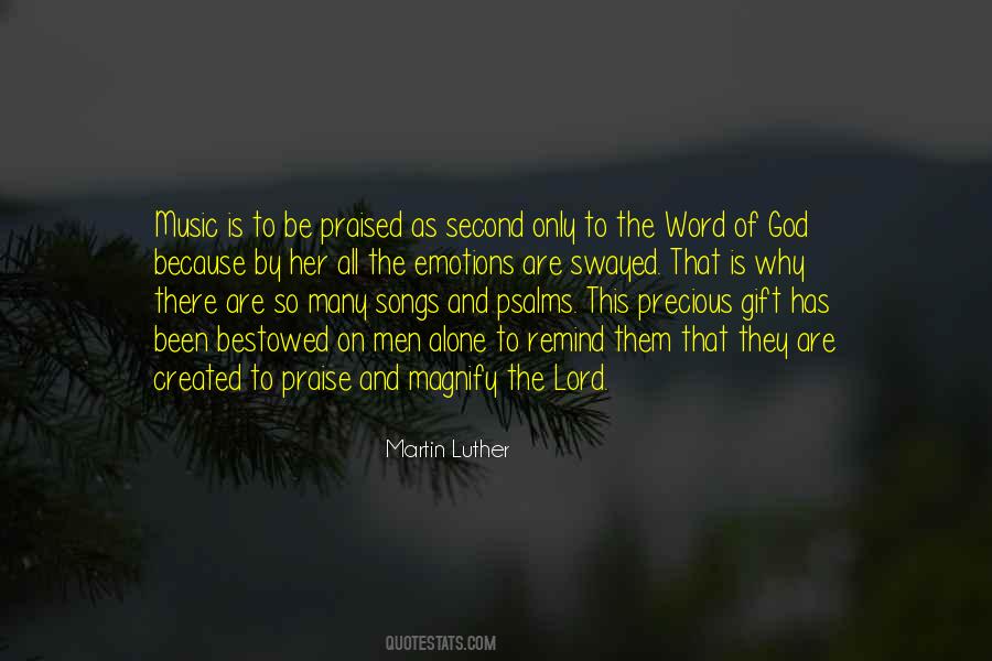 Martin Luther And Music Quotes #1134477