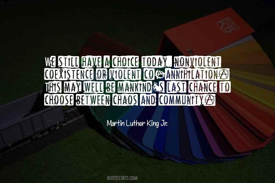 Martin Luther King's Quotes #737290