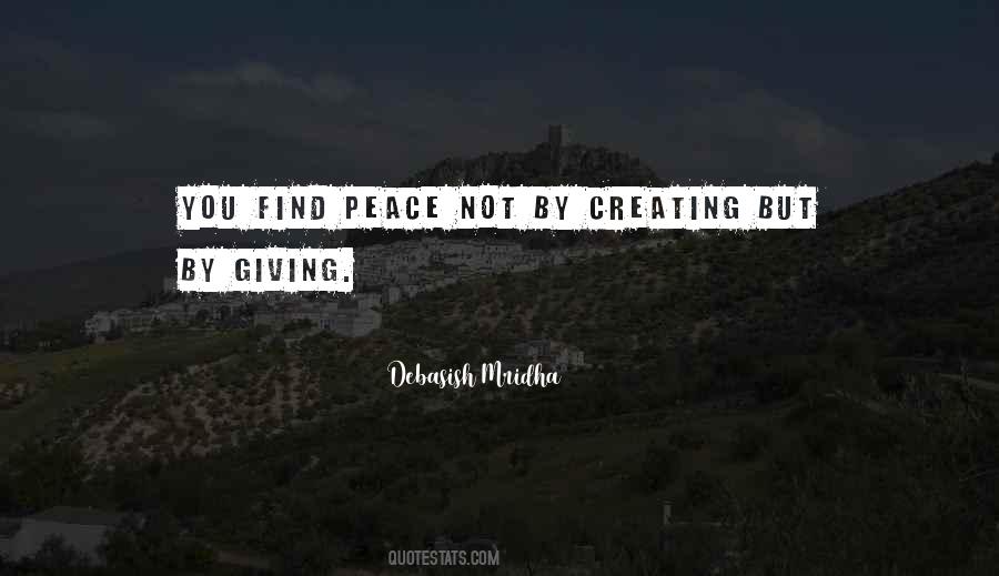 Quotes About Creating Peace #472546