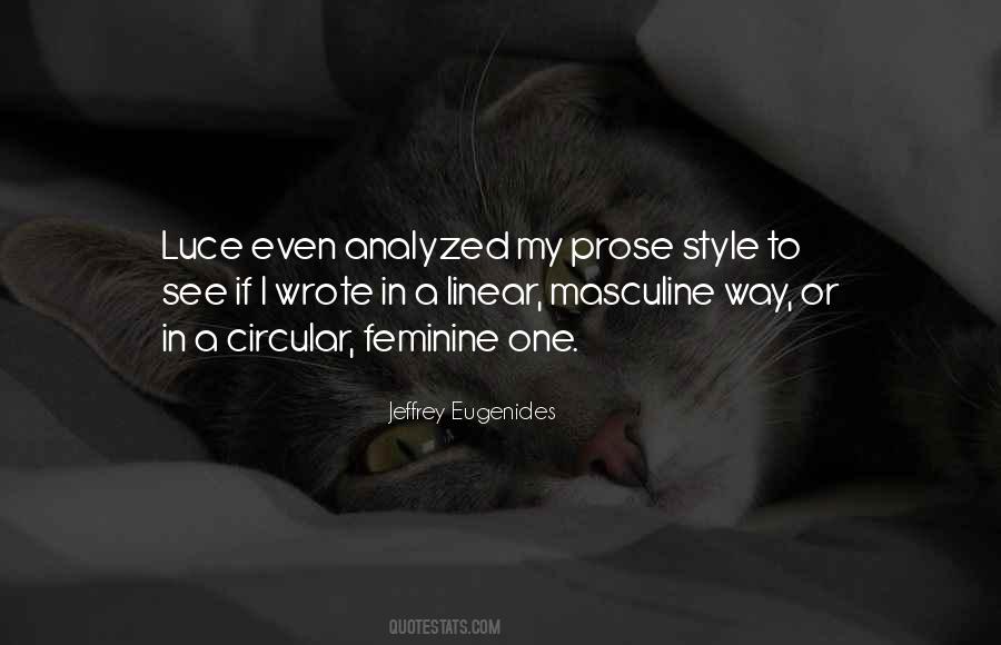 Masculine Feminine Quotes #174841