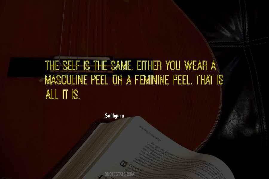 Masculine Feminine Quotes #352440