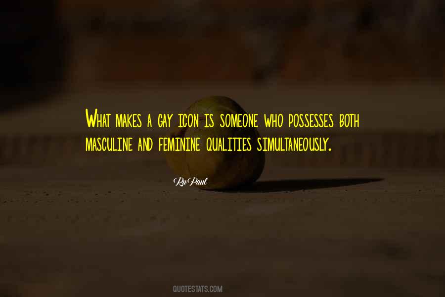Masculine Feminine Quotes #983672