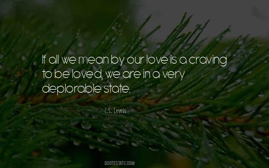 Quotes About Craving For Love #279519