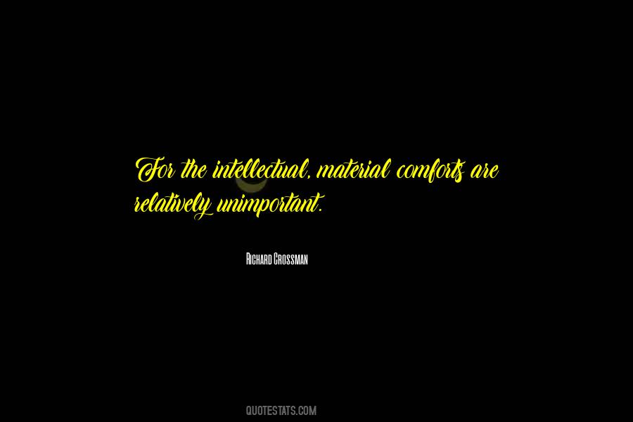 Material Comforts Quotes #696675