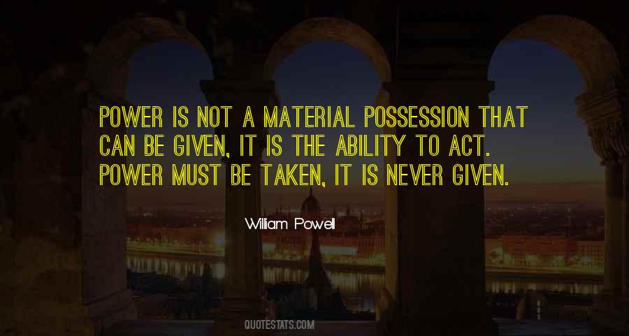 Material Possession Quotes #480710