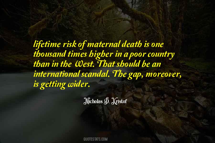 Maternal Death Quotes #600171