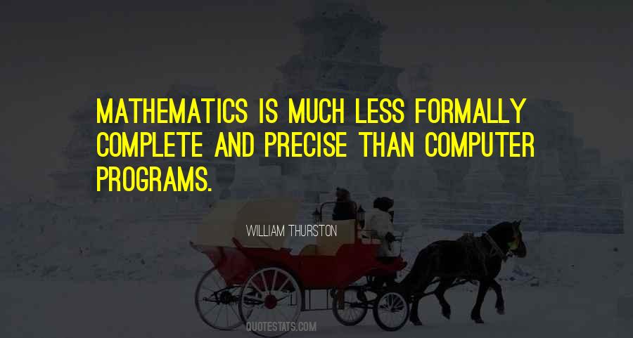 Mathematics And Computer Science Quotes #1785660