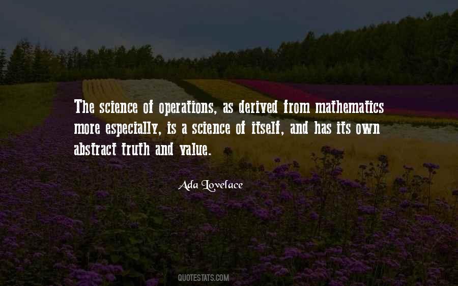 Mathematics Science Quotes #200325