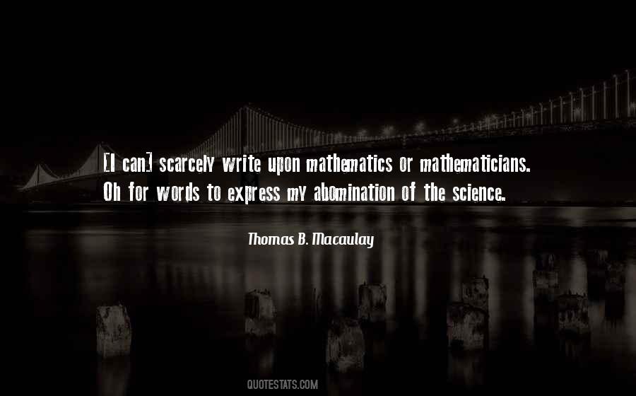 Mathematics Science Quotes #399765