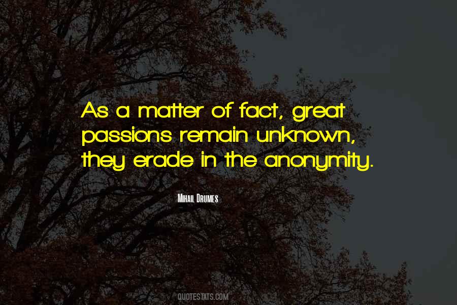 Matter Of Fact Quotes #1819989