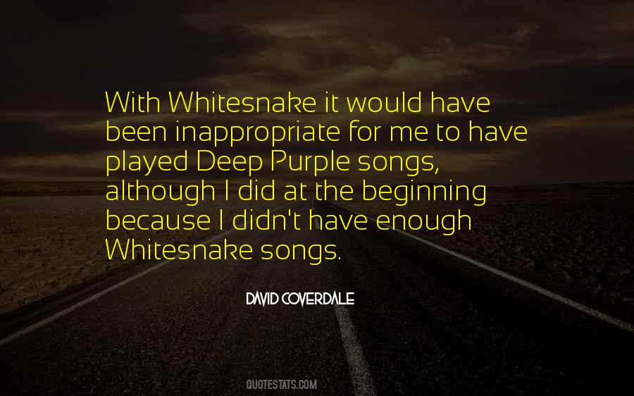 Quotes About Coverdale #424932