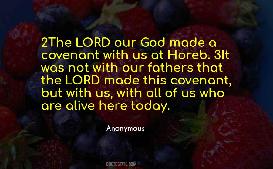 Quotes About Covenant With God #837078