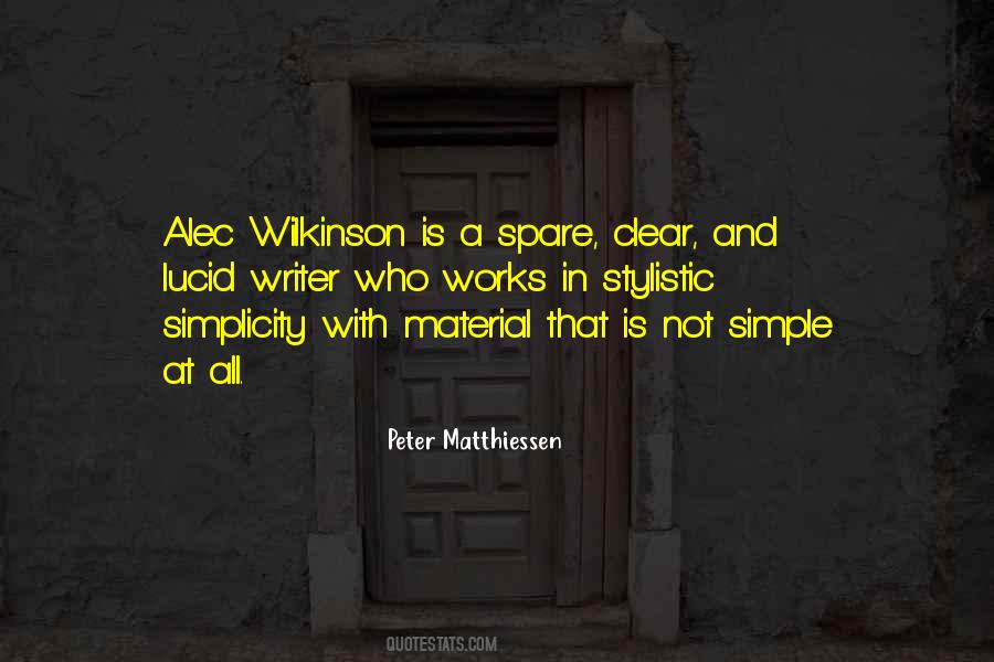 Matthiessen Quotes #139489