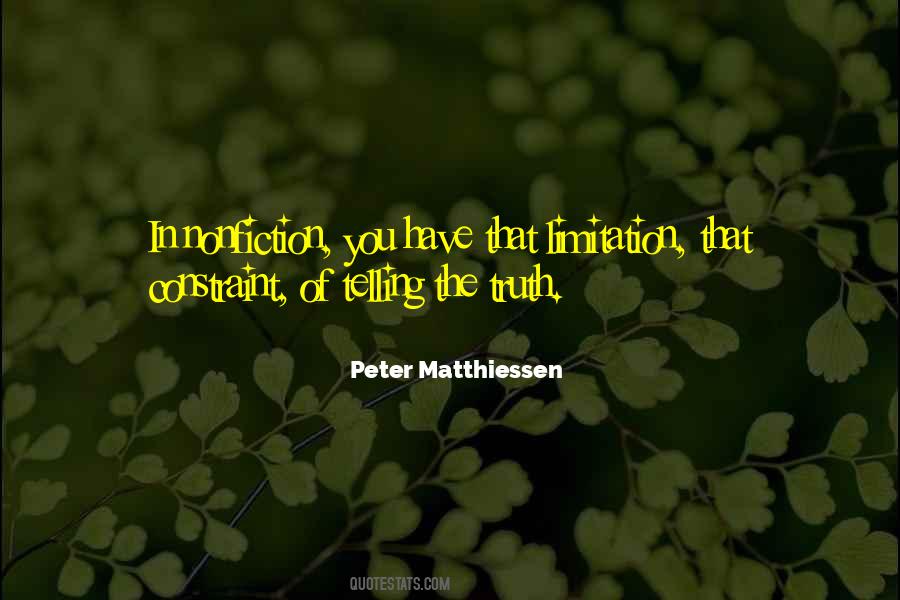Matthiessen Quotes #1739623