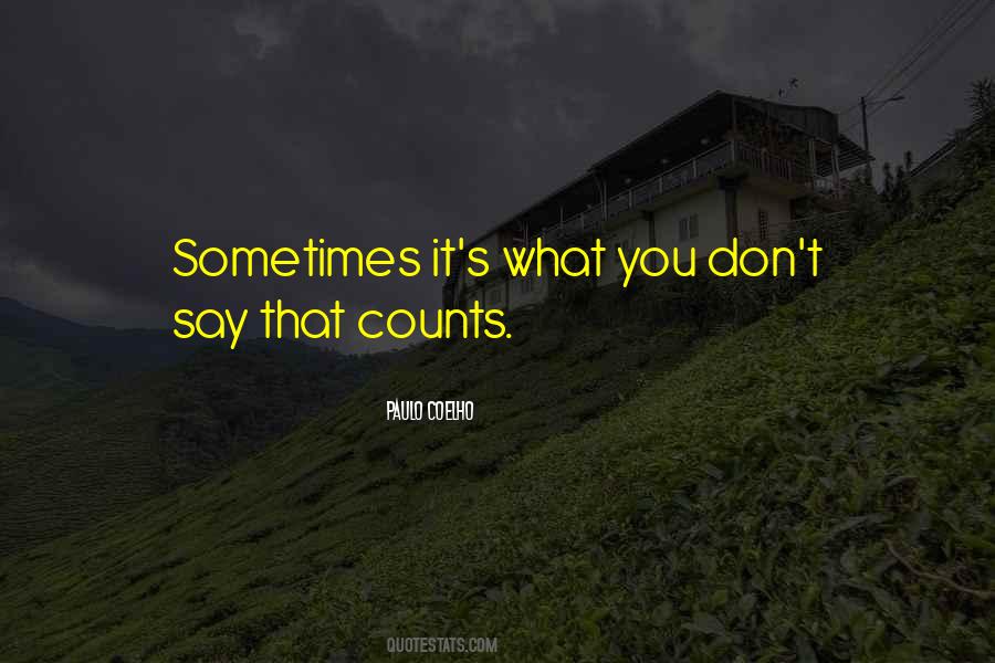 Quotes About Counts #1374792