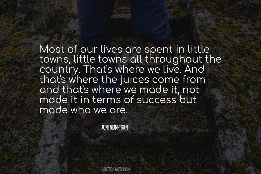 Quotes About Country Towns #135953