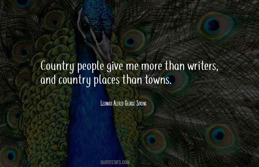 Quotes About Country Towns #396437