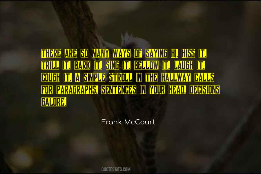 Mccourt Quotes #170368