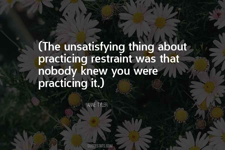 Quotes About Unsatisfying #1093883