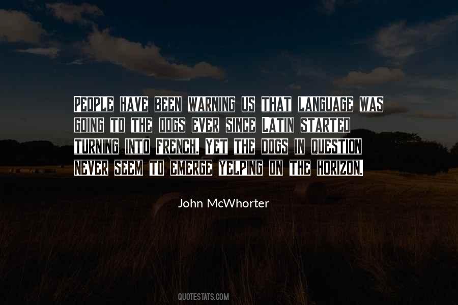 Mcwhorter Quotes #1165527