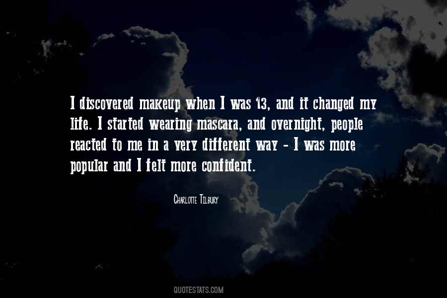 Me Without Makeup Quotes #52147