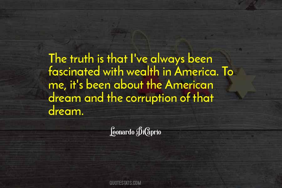 Quotes About Corruption Of American Dream #1041513