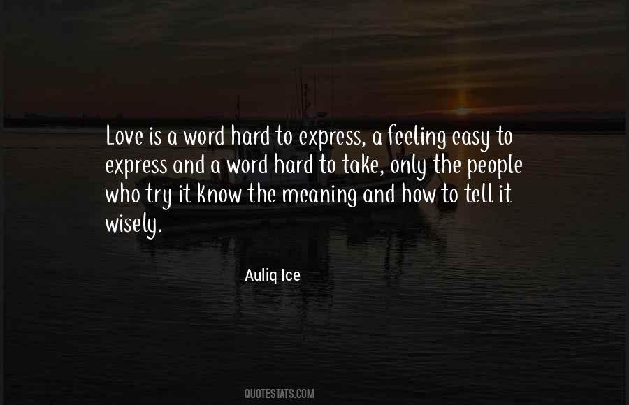 Meaning Of The Word Love Quotes #127060