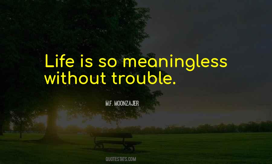 Meaninglessness Of Life Quotes #1006090