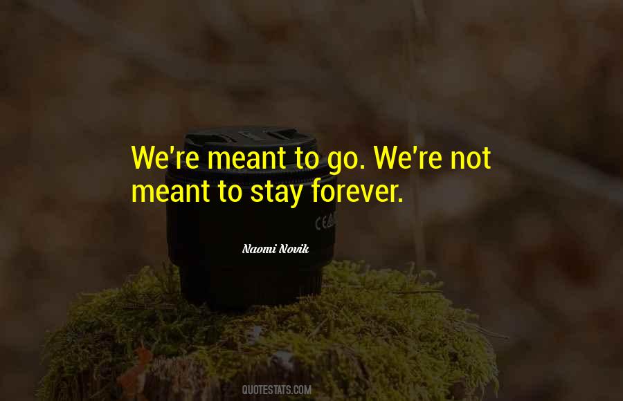 Meant To Stay Quotes #1014239