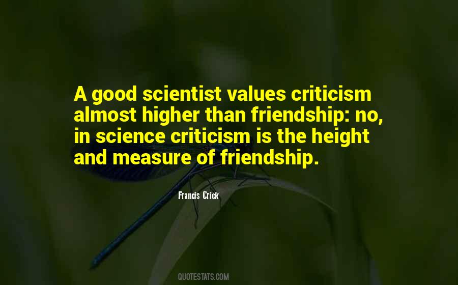 Measure Of Friendship Quotes #1141517