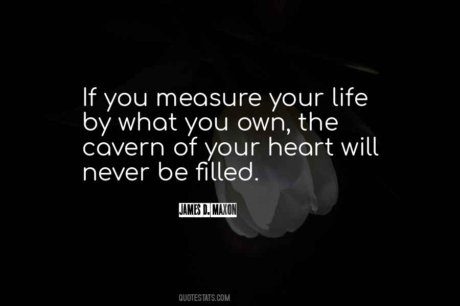 Measure Your Life Quotes #1725193