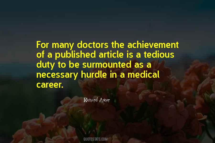 Medical Career Quotes #1422971