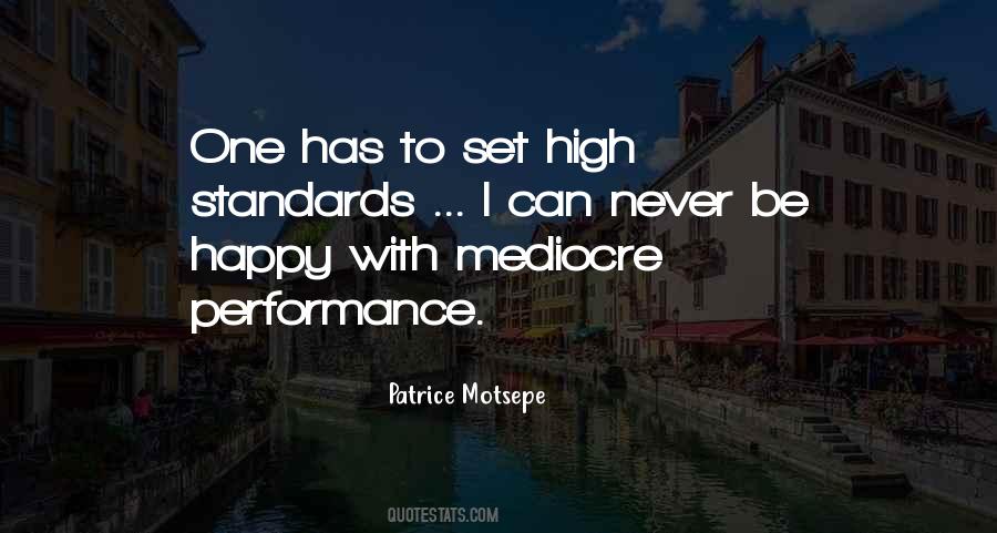 Mediocre Performance Quotes #125104