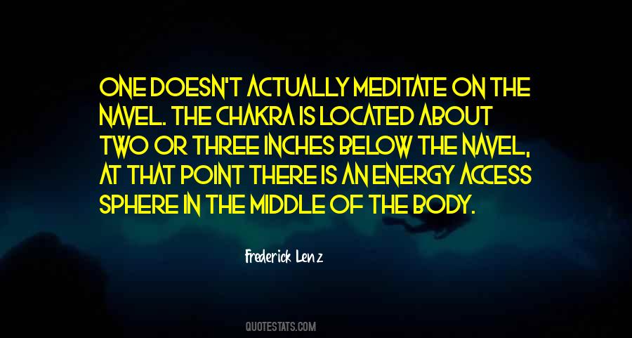 Meditation Chakra Quotes #1749734