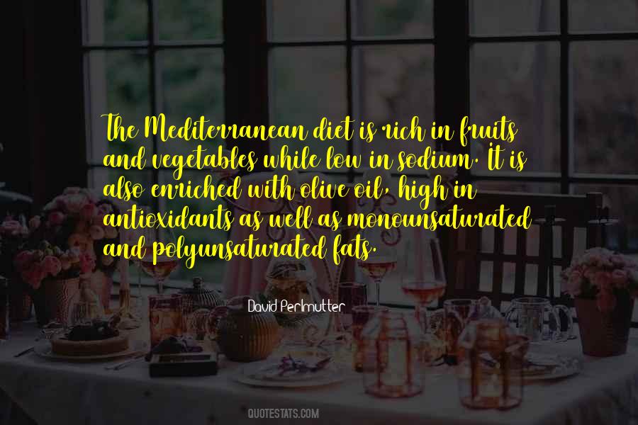 Mediterranean Diet Quotes #1496499