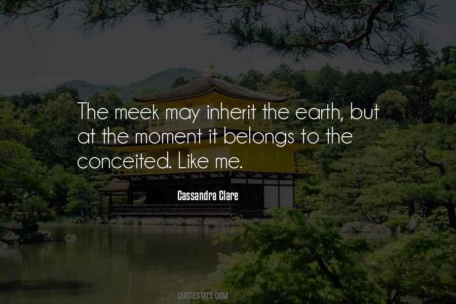 Meek Inherit The Earth Quotes #119513
