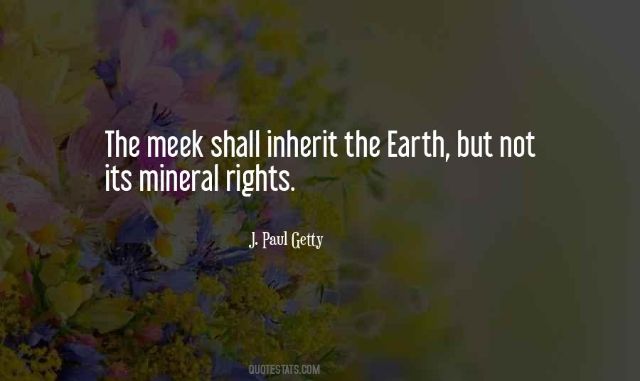 Meek Inherit The Earth Quotes #324401