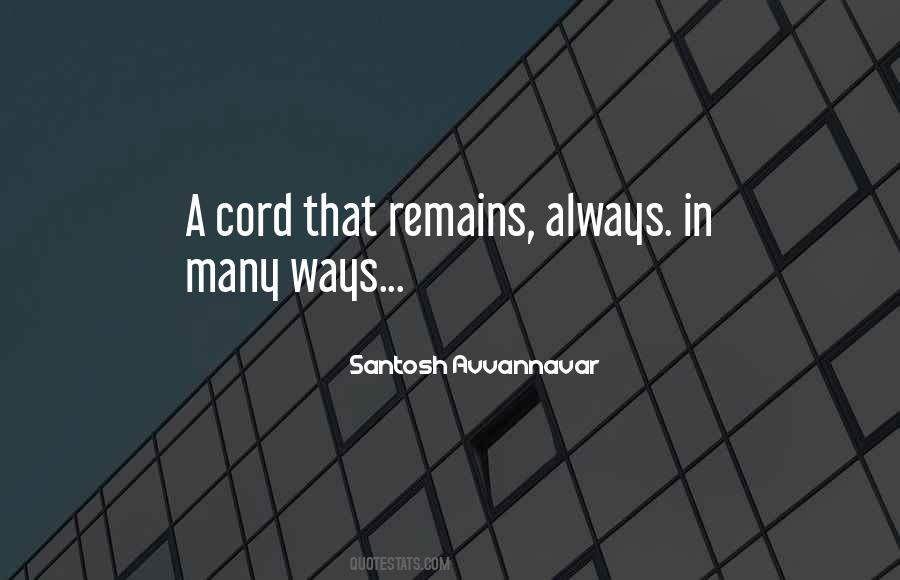 Quotes About Cord #1051123