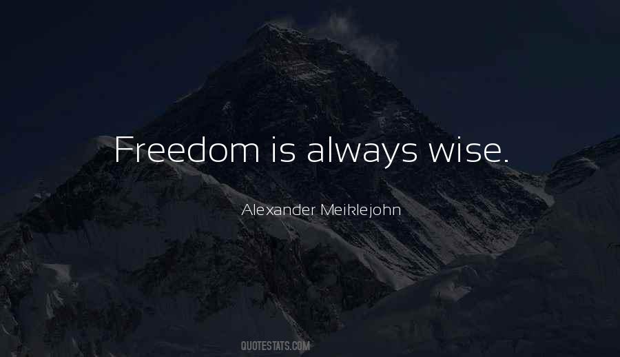 Meiklejohn Quotes #1770921
