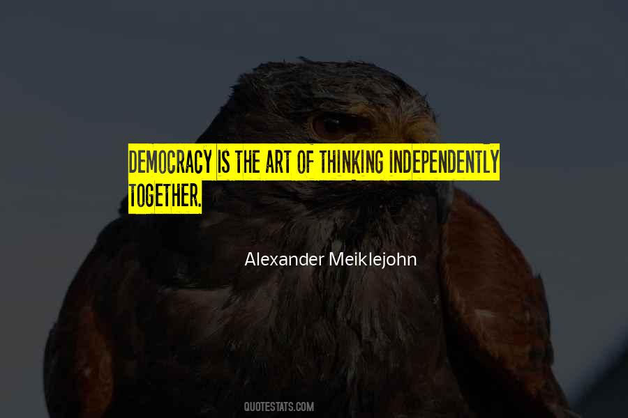 Meiklejohn Quotes #744928