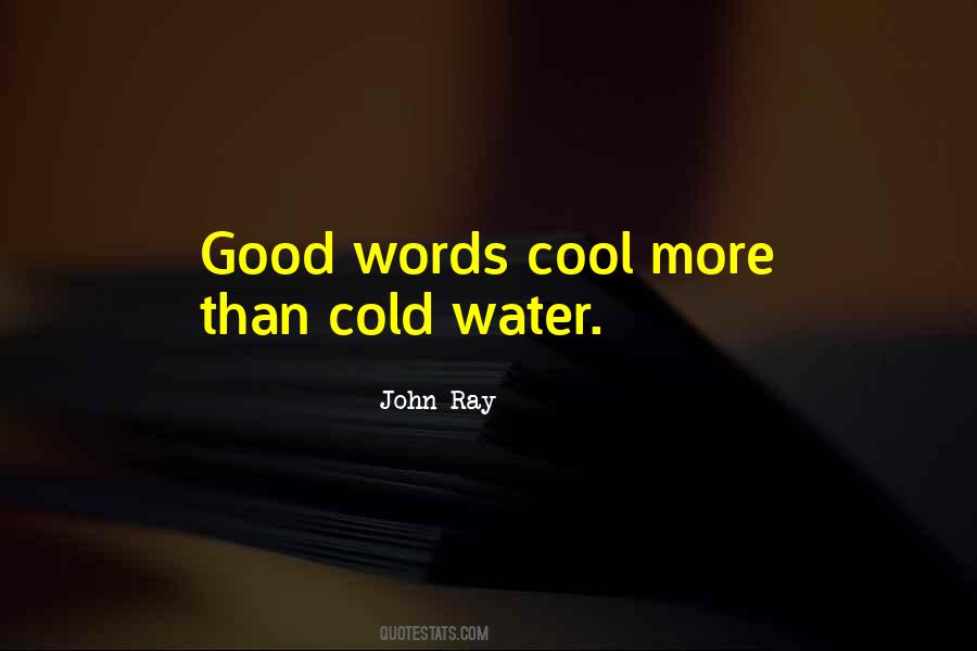 Quotes About Cool Water #1611397