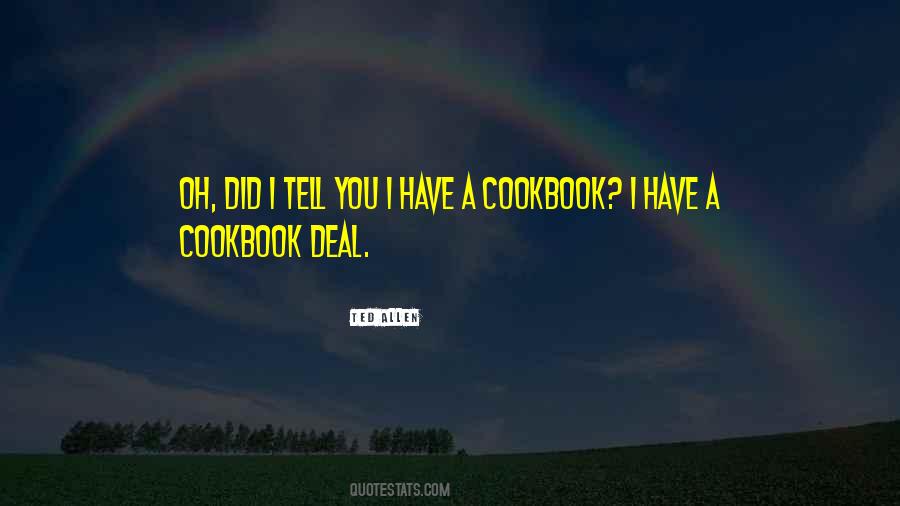 Quotes About Cookbook #649080