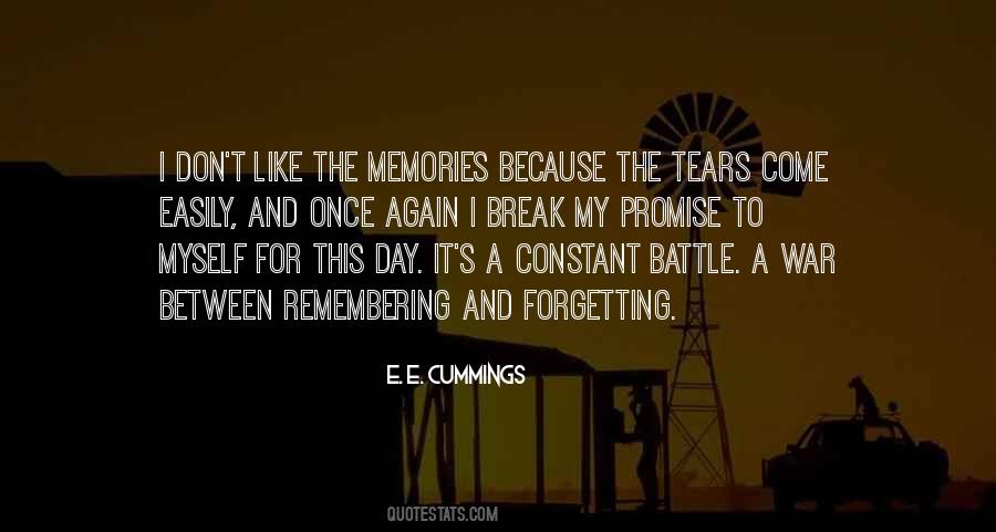 Memories And Tears Quotes #1503877