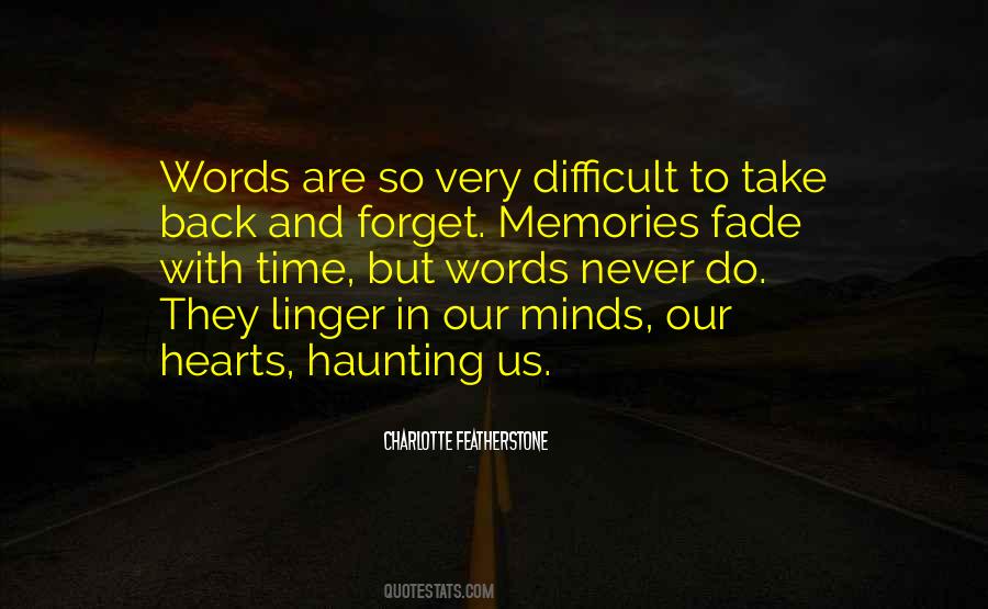 Memories You Can't Forget Quotes #574118