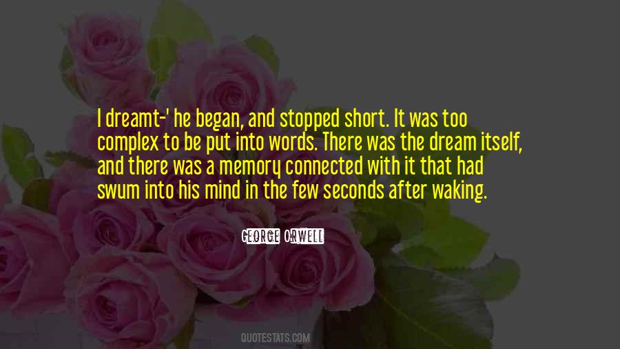 Memory And Dream Quotes #681753