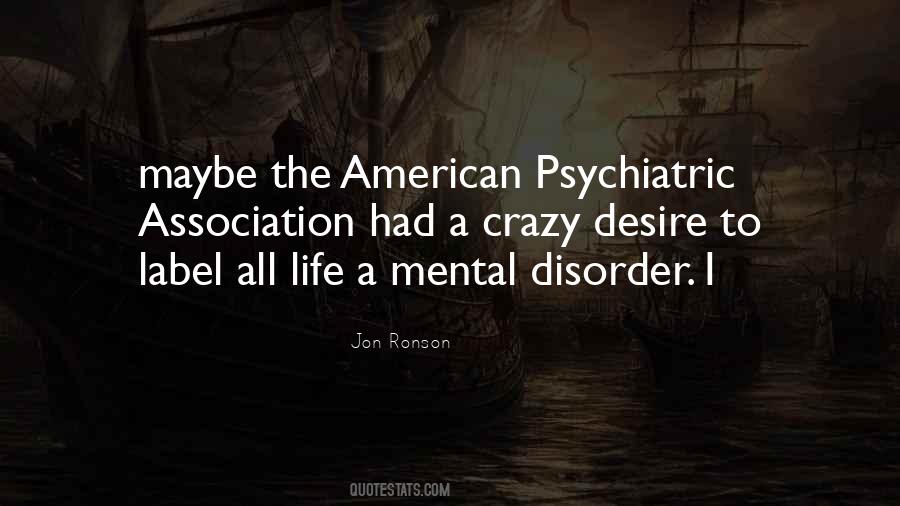 Mental Disorder Quotes #35088